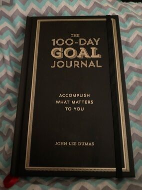 NEW! John Lee Dumas Black 100-Day Goal Journal